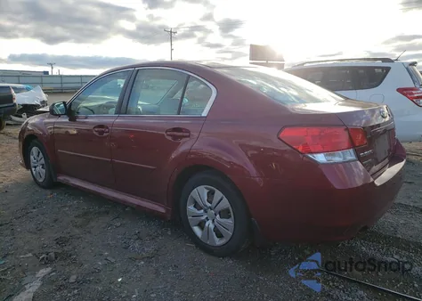 2013 Subaru Legacy 2.5I from USA, damaged, VIN 4S3BMBA60D3008518